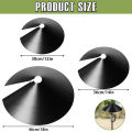 1/2Pcs Outdoor Squirrel Baffle 12-18 inch Wrap Around Squirrel Proof Baffles Durable Plastic Bird Feeder Baffle for Bird House. 