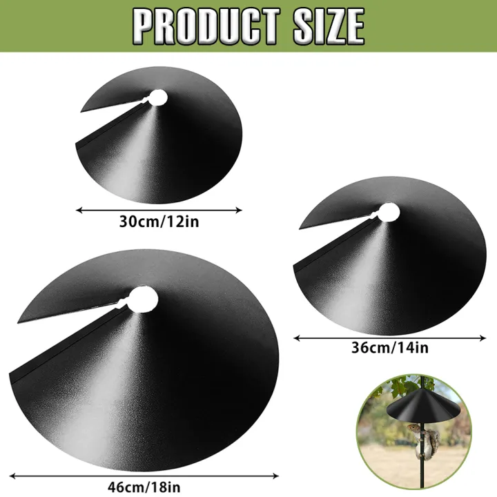 1/2Pcs%20Outdoor%20Squirrel%20Baffle%2012-18%20inch%20Wrap%20Around%20Squirrel%20Proof%20Baffles%20Durable%20Plastic%20Bird%20Feeder%20Baffle%20for%20Bird%20House%20-%20Image%203
