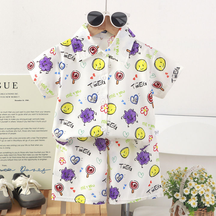 2PS%20Children's%20Clothing%20Set%20Men/Girls%20T-shirt%20+%20Shorts%20Summer%20Cotton%20Cartoon%20Casual%20Boys%20Sports%20Suit%20Children's%20Children's%20Cloth%20-%20Image%205