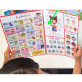Kids English Words Learning Chart / Phonics Vocabulary Building Worksheet Pre-Kindergarten Teacher Teaching Aids Montessori. 