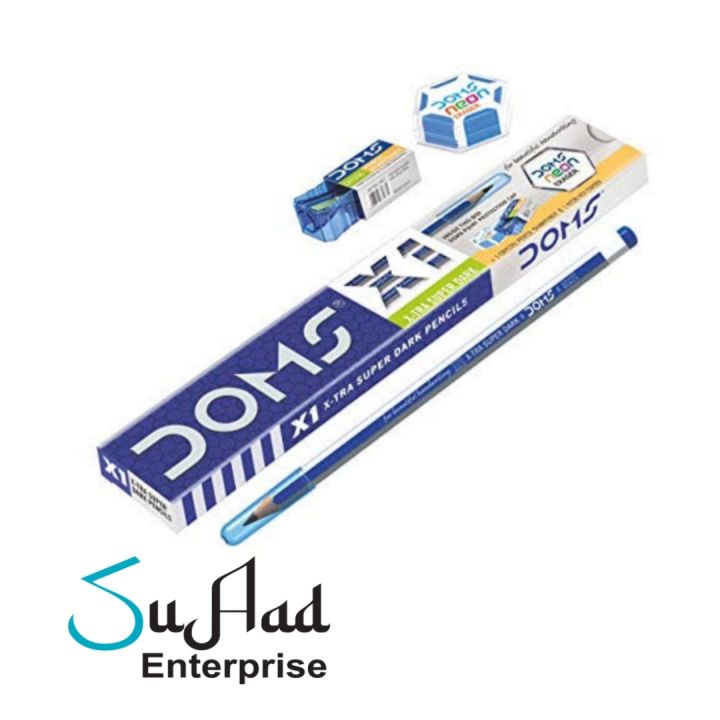 Doms%20Pencils%201%20Packet%20Set%20Of%2010%20Pcs(1%20Eraser+1%20Sharpener)%20-%20Image%208