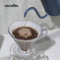 Pour Over Coffee Dripper Set 600ml Glass  Server V02 Funnel Drip Maker Brew Cup Coffee Set with  Filter Paper. 