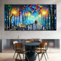 Modern Colorful Abstract Canvas Prints Art Rainy Garden Landscape Posters Picture Wall Art Painting for Living Room Bedroom. 