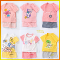 Children's entrance set cartoon children's clothing cute work bright soft texture comfortable no baby skin. 