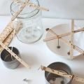 10/20/50pcs Wooden Candle Wick Holders Candles Mold Fixed Bracke Porous Wooden Holders Centering Device Bar for Candle Making.