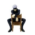 Jujutsu Kaisen 11cm 14cm Sitting Satoru Gojo Figure With Chair Break Time Collection Model Anime Decoration Toys Gifts. 
