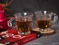 6 Pcs Tea Set Glass Cup Unique Design best quality. 