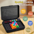 500 Levels IQ Toy, Puzzle Smart Challenge Game With Timer - Logic Thinking Chess, Travel Game, Tabletop Toy, No Batteries.