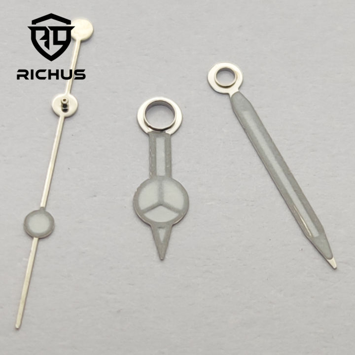RICHUS%20NH35%20Hands%20Silver%20Watch%20Hands%20Green%20Luminous%20Fit%20NH34%20NH35%20NH36%20ETA2824%202836%20Miyota8215-DG%20Movement%20-%20Image%204