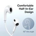 Baseus C17 In-ear Wired Earphone For NOTE 10 NOTE 20 S21 S20 Cellphone Headphones with Mic Wired Headsets.