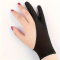 Waterproof Art Drawing Gloves Anti-Sweat Oil Painting Sketching Dirt Resistant Two-Fingered Artistic Gloves for Painting- Labubo.
