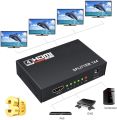 HDMI Splitter 4 port 2k 4k.HDMI Splitter 1 in 4 Out 4 Port 1x4 Full HD 1080P HDMI 1.4 Splitter Converter Support 3D 2K 4K Digital Audio Format. 