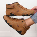Khaki Women's Boots Trendy Comfortable Soft Soled High Top Boots Versatile Fashionable Commuting Motorcycle Women's Sneakers. 