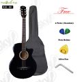38" Acoustic Box Guitar with Bag & Accessories. 