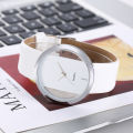 Simple Fashion Atmospheric Transparent Hollow Neutral Men's and Women's Watch Live Couple Belt Quartz Watch. 
