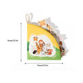 Children's tear book baby cloth book toy picture matching can tear paste repeatedly tear paste cloth art.