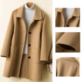 2024 New Winter Women Fashion Comfortable Woolen Coat Lady Chic Versatile Solid Color Outside Daily Thermal Fleece Coat Jackets.