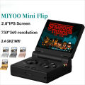 MIYOO Mini Flip Retro Handheld Game Console With New Hinge 2.8''IPS Screen Portable Video Game Consoles Classic Gaming Emulator. 