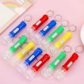 Pack of 12 Bright Mini LED Keychain Flashlight
Small Pocket Torch White
Lighting Random Color. 