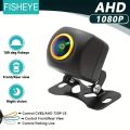 1080P AHD Fisheye Car Camera, Universal Reverse Cam Kit, Wide Angle Rearview, with Parking Guide Lines, for SUV, RV, Pickup. 