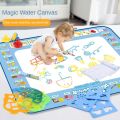 Magic Water Drawing Mat Reusable Doodle Painting Board with Pens Montessori Educational Toys for Kids Halloween Christmas Gift.