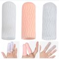 2Pcs Silicone Gel Tube Hand Bandage Finger Protector Anti-cut Heat Resistant Finger Sleeves Great Cooking Kitchen Tools. 