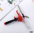3 Peace Helicopter Toys Draw Rope Pull Line Helicopter Toys Take-off Toy with Handle Cable Drawstring Helicopter Toy Pull Line Fun Kids Outdoor Toy. 