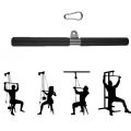 Fitness Equipment playing with cable machine fitness muscle training equipment shoulder pulling device biceps pulling bar. 