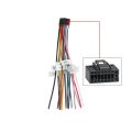 MEKEDE Universal ABS 16Pin ISO Car Radio Power Cable Wiring Harness Stereo Adapter for Car Android Player Plug and Play. 
