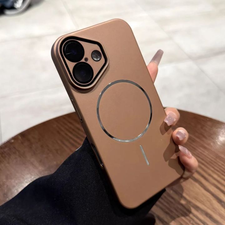 Shockproof Magnetic For Magsafe Frosted Case For iPhone 16 15 14 13 12 11 Pro Max Plus Hard Bumper Glass Lens Protection Cover