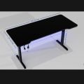 Black Gaming Table -  Pc Gaming Table - Laptop Gaming Table - RGB Led Lights on Table - Study Table - Headphones Holder - Wire Management System. 