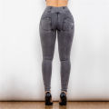 Shascullfites Melody Womens High Waisted Jeans Slim Fit Bum Lift Jean For Girls Push Up Stylish Full Length. 