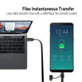 2 in 1 Retractable USB C Cable 60W, USB C to Type C/Lightning Fast Charging & Data Sync for iPhone 16/15/14/13 Android & More. 