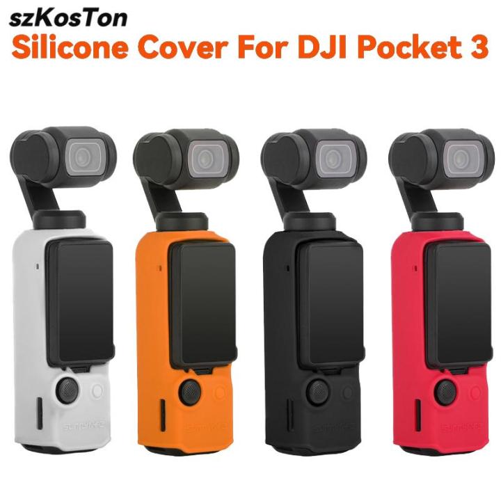 Soft Silicone Case Cover for DJI Pocket 3 Protective Cover Housing Skin Soft Shell Handheld Gimbal Camera Accessories
