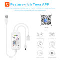 DC5V Tuya APP Wifi LED RGB Controller and Remote，Work With Alexa and  home For 5V 4 Pin RGB LED Strip and RGB Neon Strip. 