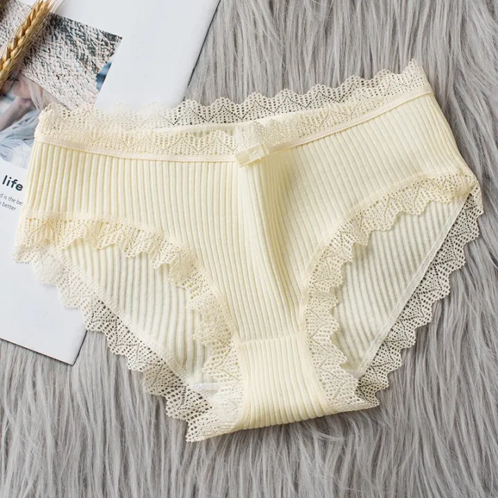 Pure%20Cotton%20Panty%20Lace%20Women%20Mid%20Waist%20Stripe%20Cotton%20Panties%20Antibacterial%20Intimate%20%20Panty%20-%20Image%206