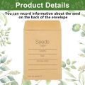 50/100 Pcs Packets Unfilled Kraft Wedding Favors Packets Self Adhesive Rustic Envelopes Small Flower Storage Packets.
