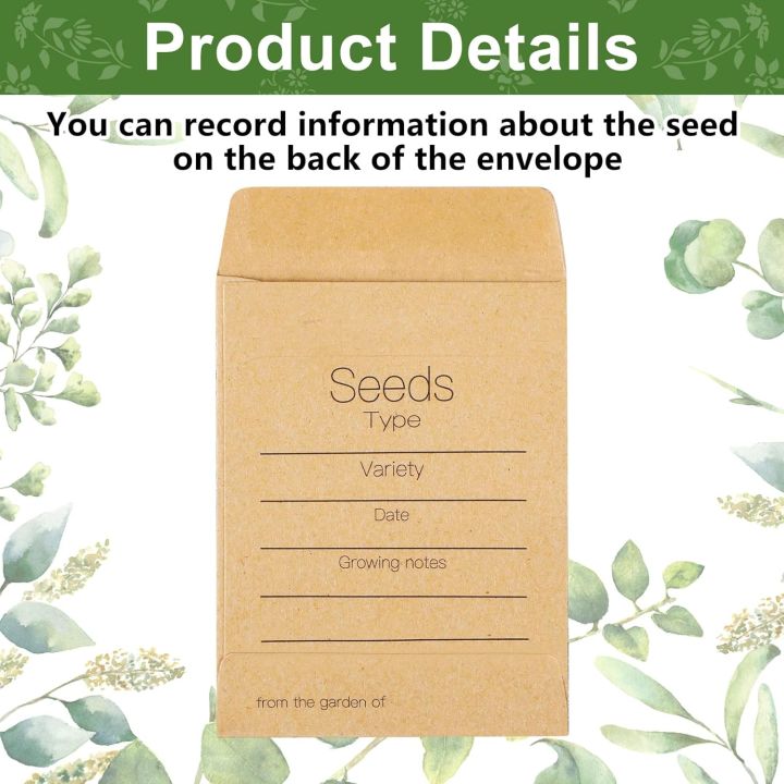 50/100%20Pcs%20Packets%20Unfilled%20Kraft%20Wedding%20Favors%20Packets%20Self%20Adhesive%20Rustic%20Envelopes%20Small%20Flower%20Storage%20Packets%20-%20Image%203