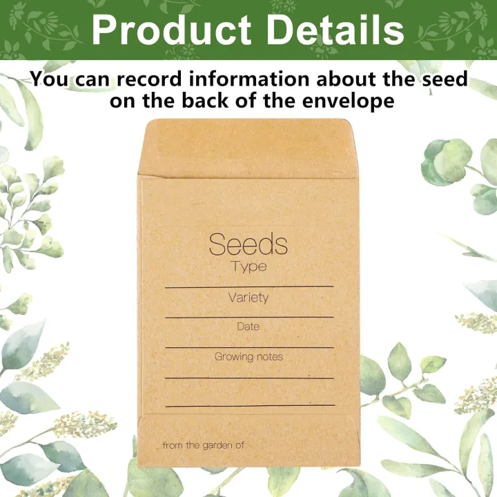 50/100%20Pcs%20Packets%20Unfilled%20Kraft%20Wedding%20Favors%20Packets%20Self%20Adhesive%20Rustic%20Envelopes%20Small%20Flower%20Storage%20Packets%20-%20Image%203