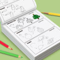 96 Cartoon Patterns Fun Drawing Book Simple 4-step Tutorial on How To Complete Drawing Interactive Coloring Activity Book. 
