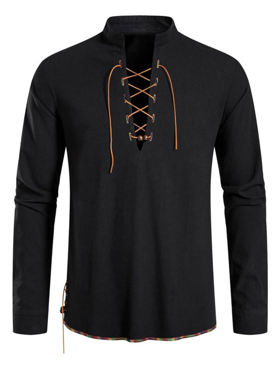 Men's%20retro%20tie%20copper%20hole%20beaded%20shirt,%20medieval%20Viking%20hippie%20style%20long-sleeved%20top,%20Halloween%20costume,%20role-playing%20costume%20-%20Image%202