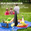 USB Recharge Outdoor Kitchen Fly Repellent Fan Fly Destroyer Keep Flies Bugs Away From Food Household Pest Repellent Table Fan. 