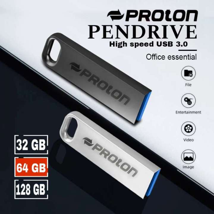Proton Pendrive Usb Flash Drive 64Gb - High-Speed Data Transfer For ...