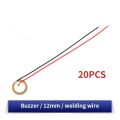 5/10/20pcs Buzzer Piezoelectric Piezo Ceramic Wafer Plate Dia 12/15/18/20/27/35/50MM With wire Buzzer Loudspeaker for Audio. 