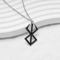 Game Berserk Behelit Badge Black Logo Sign Brand Of Sacrifice Sword Alloy Keychain Pendant Jewelry Cosplay Props Accessories.