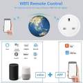 Smart Wifi Plug  Wireless Socket Mini Wifi Outlet Timing Schedule Function Smart Life App Remote Control Works with Amazon Alexa Google Home. 