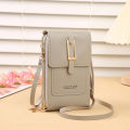 New transparent touchscreen phone bag trend simple crossbody small bag phone women's bag change bag vertical design. 
