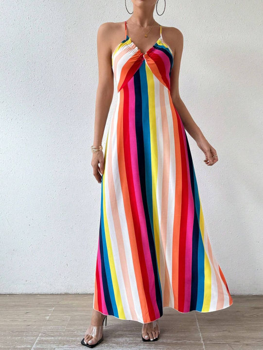Women's%20Summer%20Ethnic%20Pattern%20Backless%20Split%20Thigh%20Dress%20Ladies%20Summer%20Clothes%20Boho%20Fashion%20Frill%20Trim%20Long%20Dress%20for%20Beach%20-%20Image%206