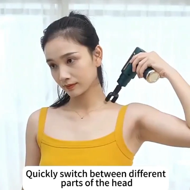 Massage Gun 5 in 1 Multifunctional Electric Full Body Massage Equipment Set for Deep Tissue Relief & Full Body Relaxation 6 Speeds with 4 Massage Heads Pysiotherapy Massager Gun