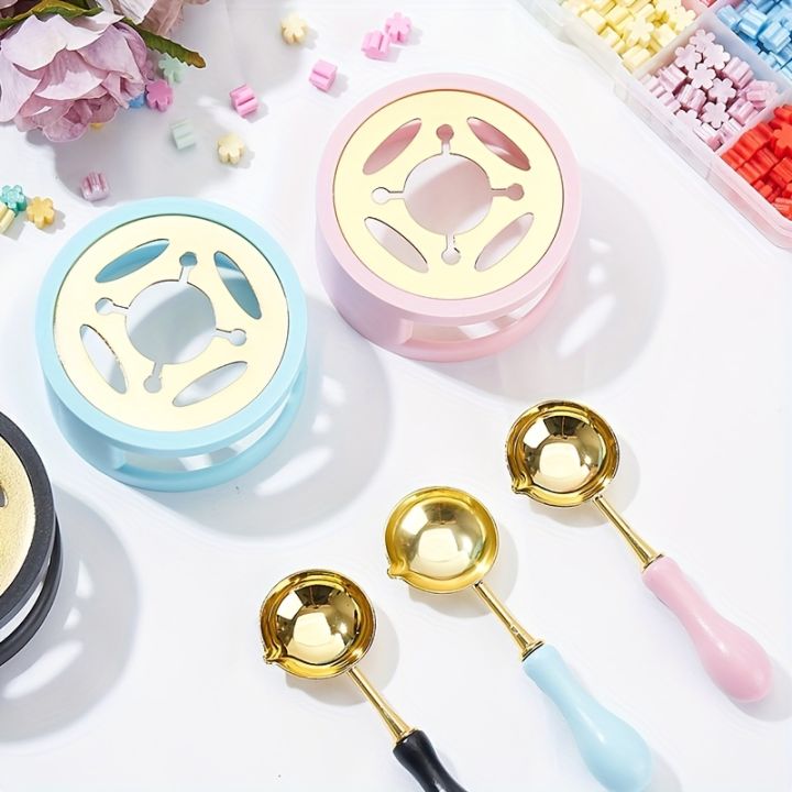 2PC/SET%20Wax%20Seal%20Stamp%20Kit%20With%20Sealing%20Wax%20Warmer,%20Wax%20Melting%20Spoon%20For%20Wedding%20%20Envelopes%20-%20Image%203